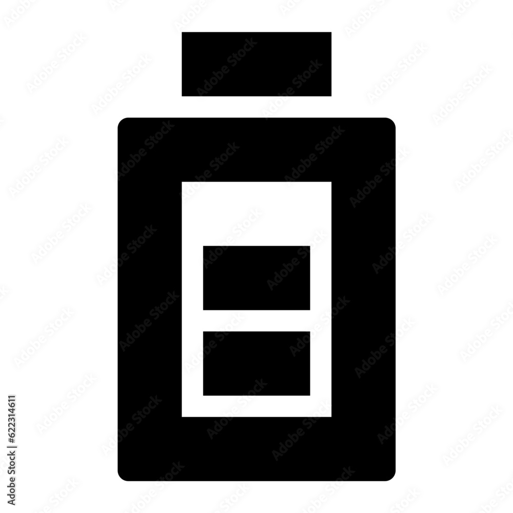 Battery icon. Suitable for website UI design Battery icon. Suitable for website UI design
