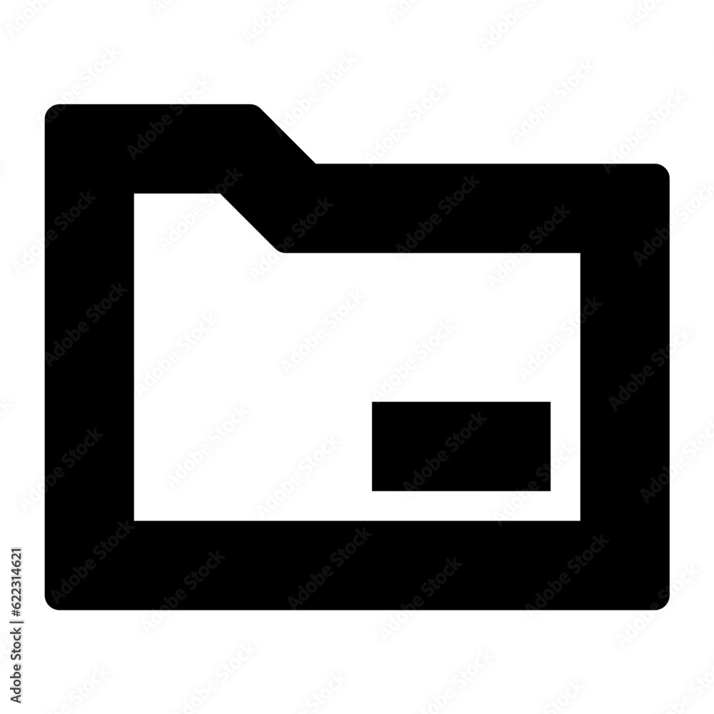 Folder icon. Suitable for website UI design Folder icon. Suitable for website UI design