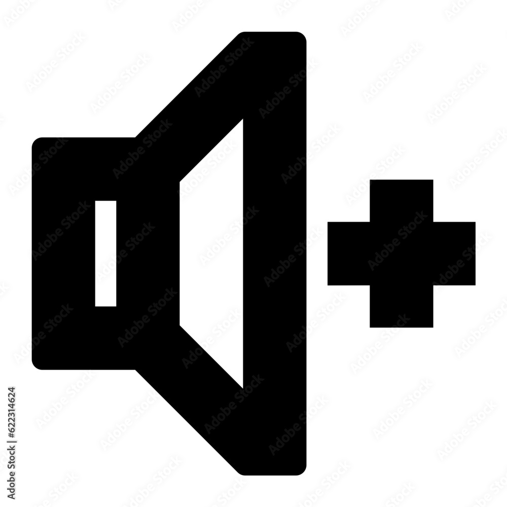 Obraz premium Volume Up icon. Suitable for website UI design