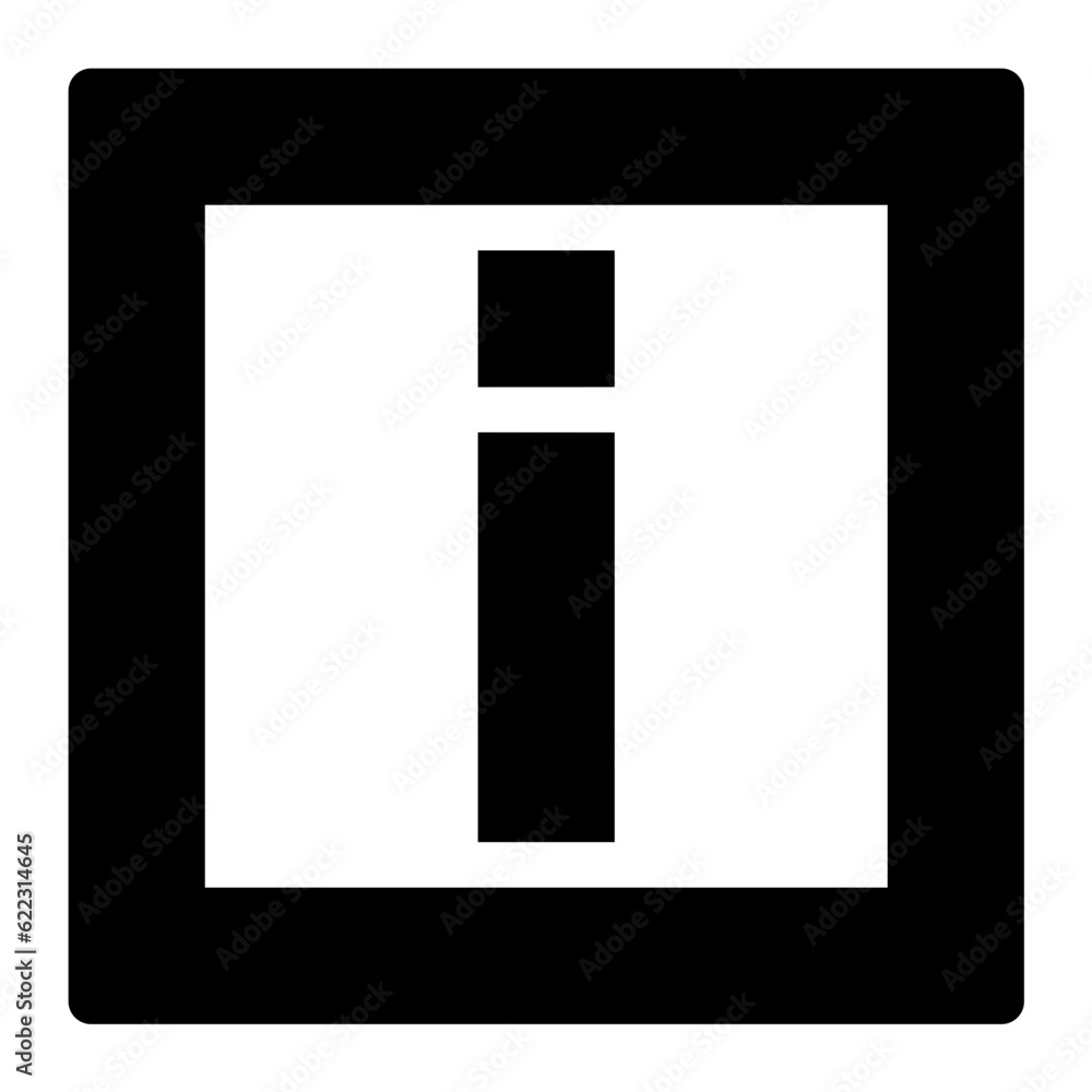 Info icon. Suitable for website UI design