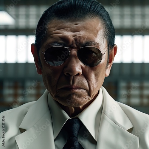 Villain from Asian action movies. Great for stories on crime, underworld, mobsters, dons, Mafia, action, ruthless businessman and more. 