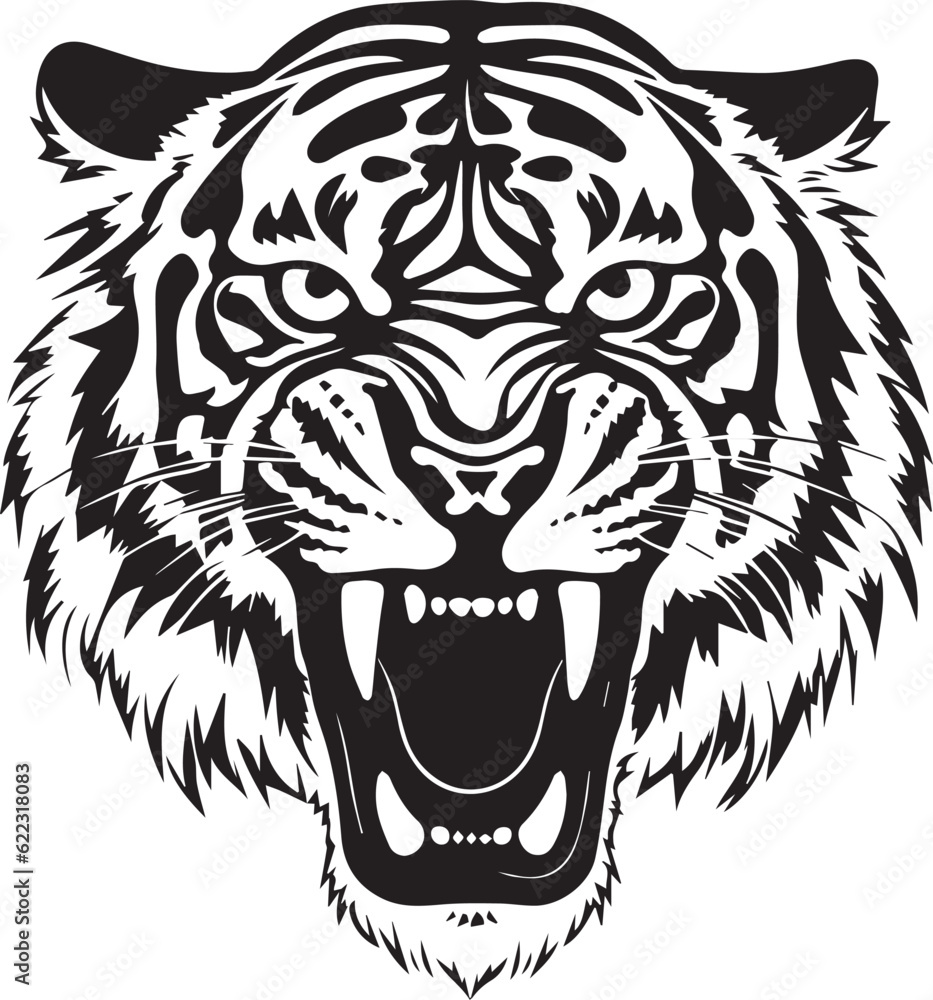 Tiger Big Cat Head Jungle Animal Tiger Big Cat Head Jungle Animal