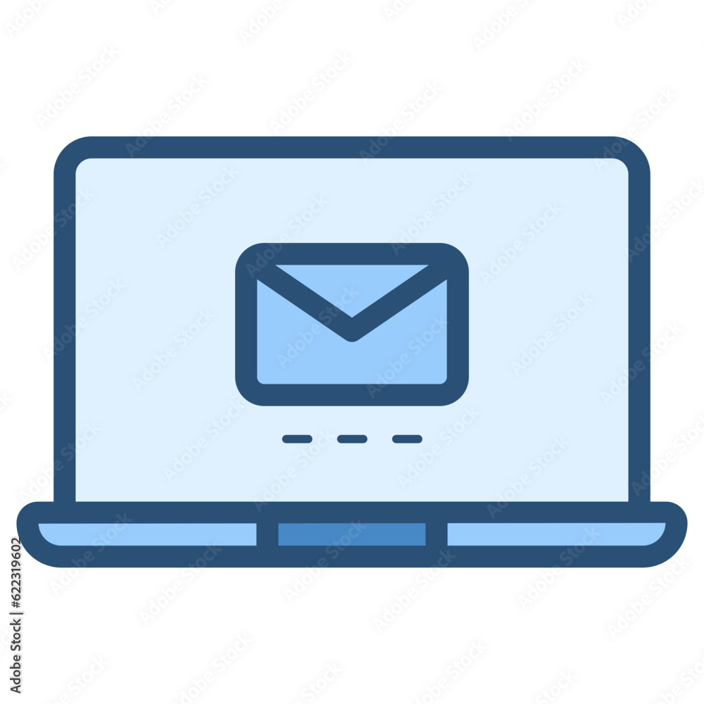 email on laptop icon email on laptop icon