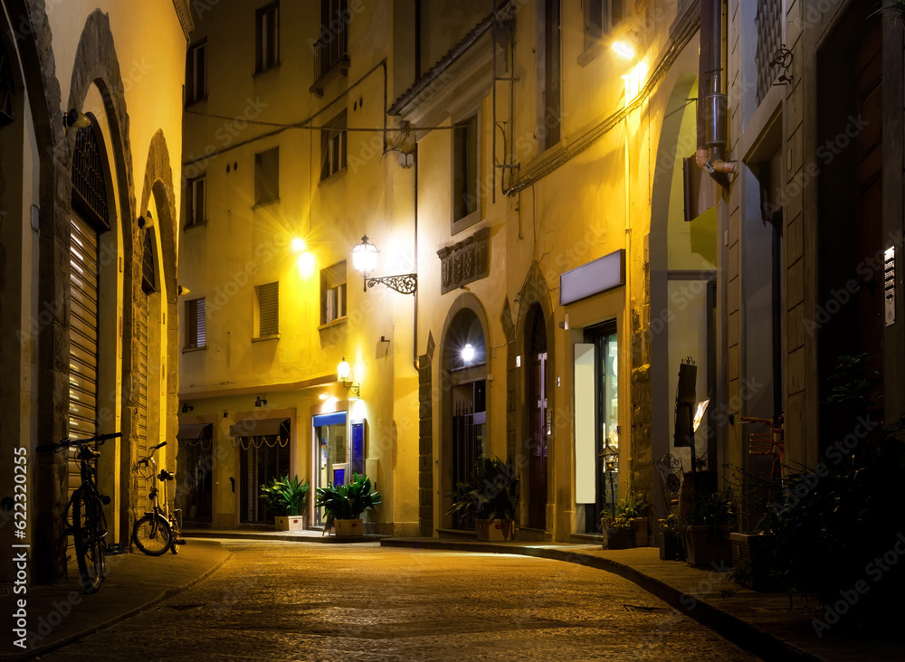 Street of Florence in the Evening, Italy