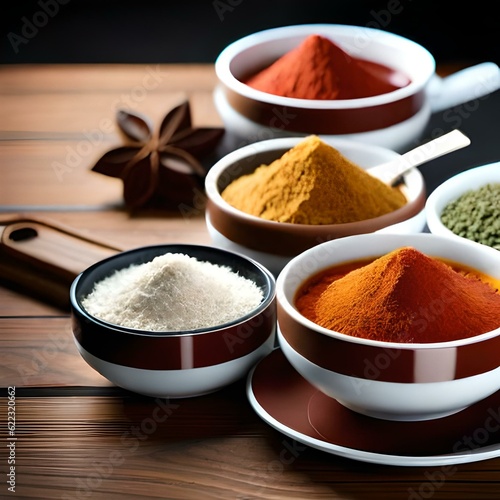 spices in a white bowl