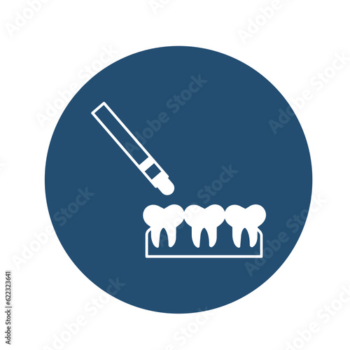Teeth whitening Vector Icon

