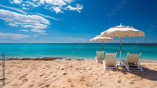 Strandurlaub, Erholung am blauen Meer, Relexing at the beach