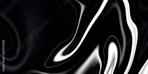 Silver chrome metal texture with waves. Liquid silver metallic silk wavy design. Abstract geometric metallic elegant backdrop. The modern texture of shiny grey liquid with reflections.