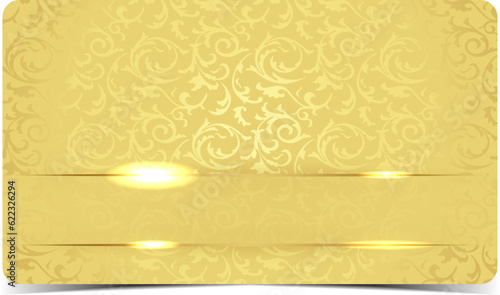 Premium VIP Card. Golden luxury business card.