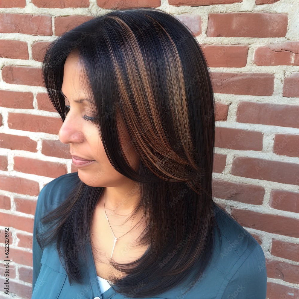 Gorgeous brunette woman with auburn highlights in her hair. Great for articles about beauty, hair fashion, salon, cosmetics, skin care, hair care, hair products, fashion, trends, grooming etc. Gorgeous brunette woman with auburn highlights in her hair. Great for articles about beauty, hair fashion, salon, cosmetics, skin care, hair care, hair products, fashion, trends, grooming etc.