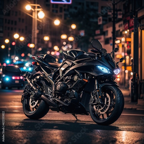 Dive with Motor Bike into the Night, Experience the Vibrant Beat of City Nights