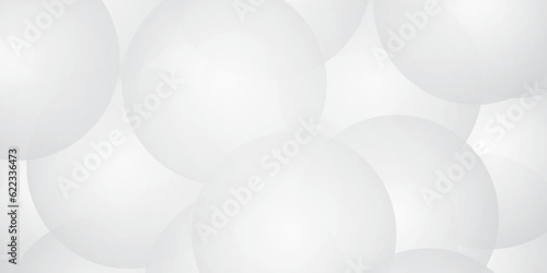 Abstract background with white abstract geometric background with soft light white paper circles in design . Texture with light and shadow. Digital technology wallpaper used in the corporate in design