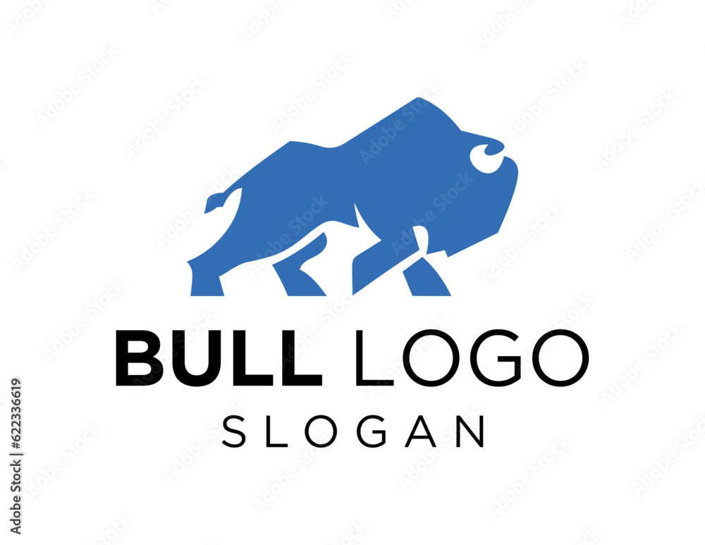 Obraz premium Logo about Bull on a white background. created using the CorelDraw application.