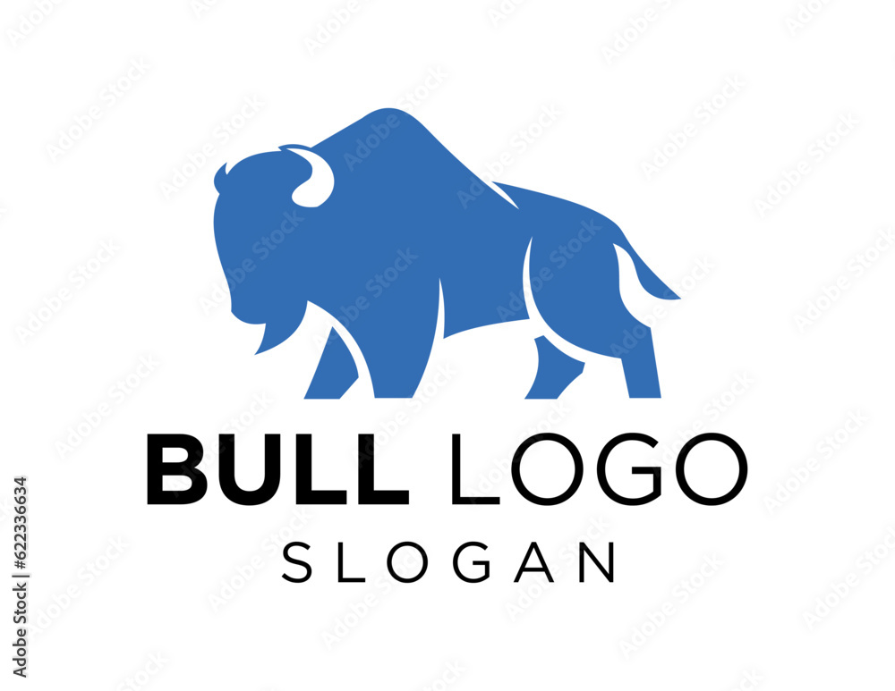 Obraz premium Logo about Bull on a white background. created using the CorelDraw application.