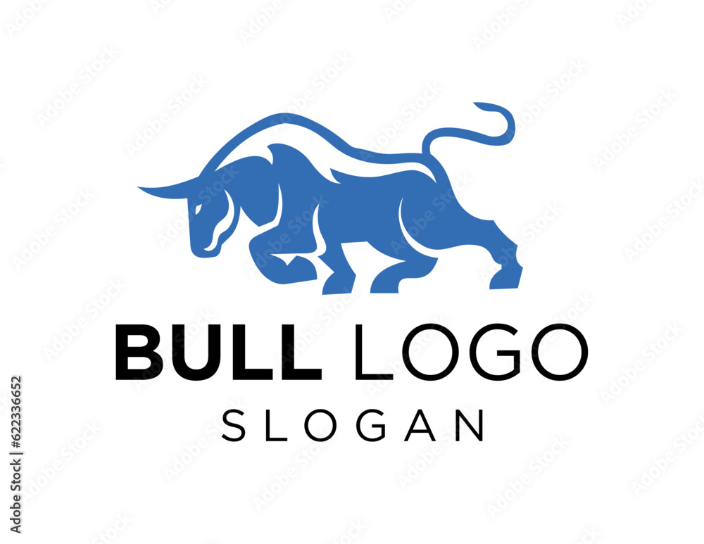 Logo about Bull on a white background. created using the CorelDraw application. Logo about Bull on a white background. created using the CorelDraw application.