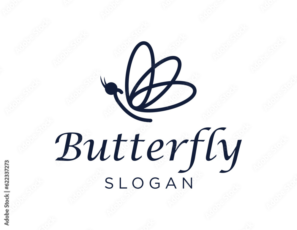 Logo about Butterfly on a white background. created using the CorelDraw application. Logo about Butterfly on a white background. created using the CorelDraw application.