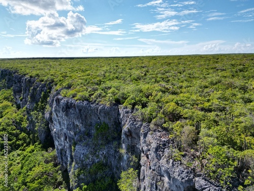 Spectacular View of the Bluff, Cayman Brac a paradise within the Cayman Islands sister island to Grand Cayman in the Caribbean surrounded by sea a British oversea territory for tranquility relaxation photo