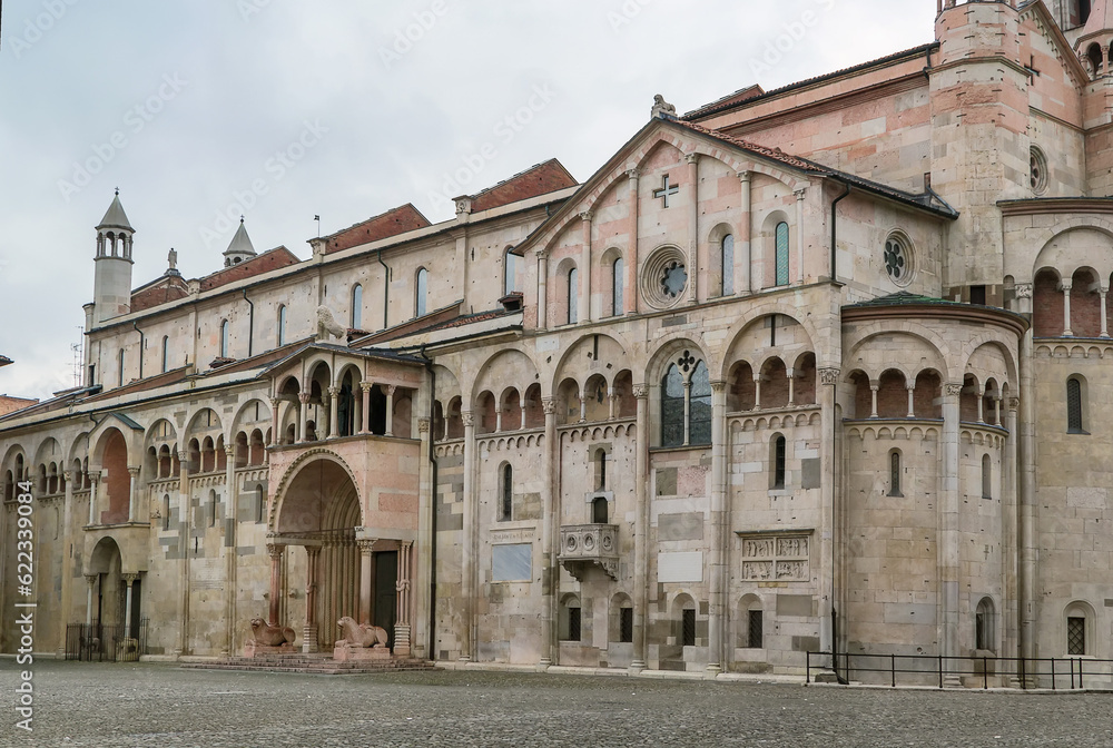 Modena Cathedral is a Roman Catholic Romanesque church in Modena, Italy. Consecrated in 1184, it is an important Romanesque building in Europe and a World Heritage Site.