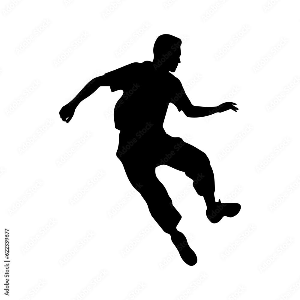 jumping figure silhouette illustration