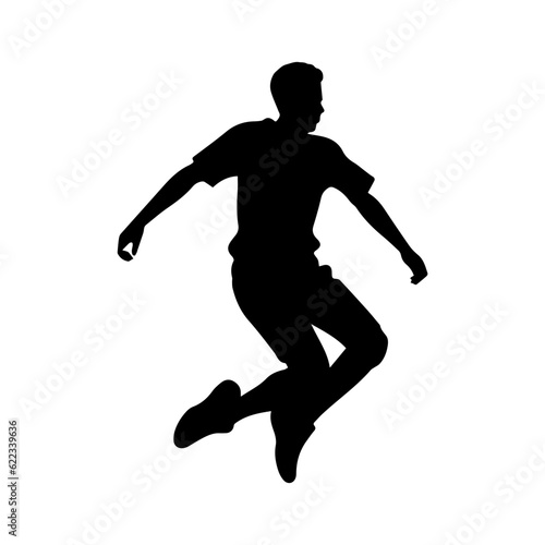 jumping figure silhouette illustration