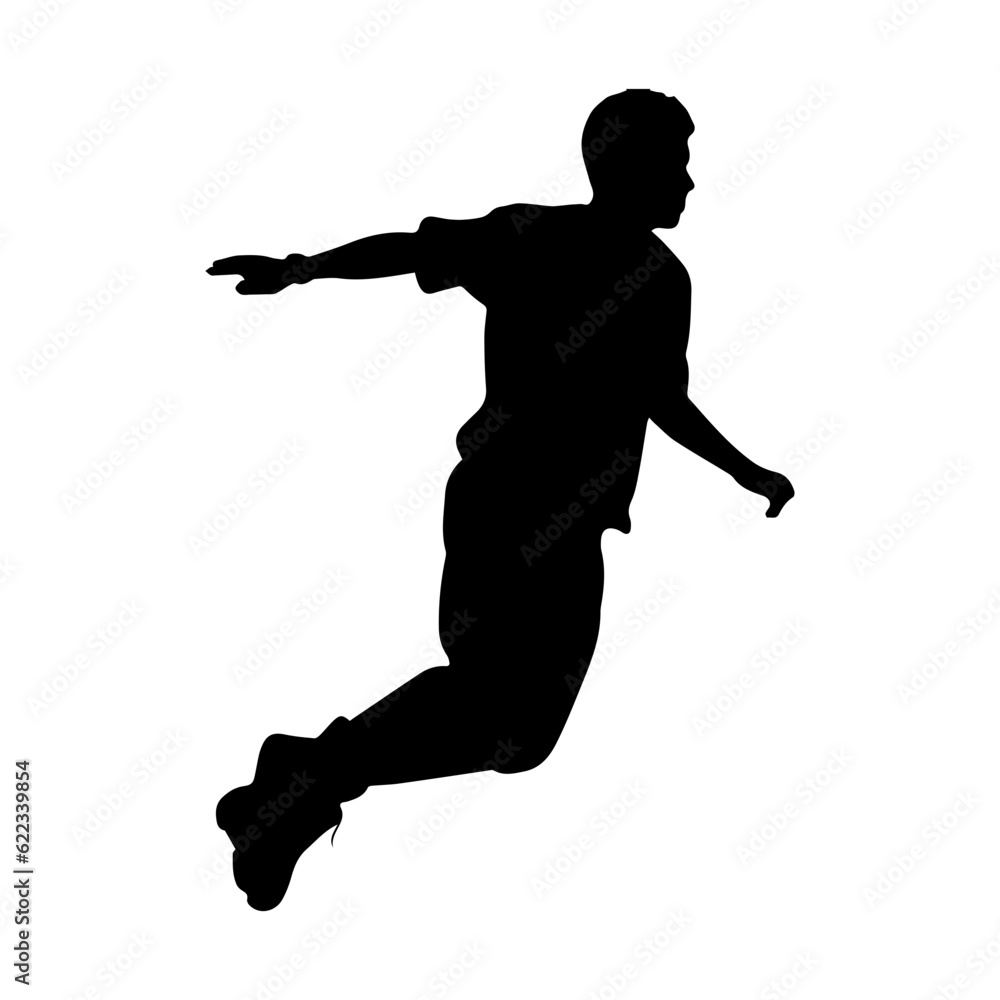 jumping figure silhouette illustration