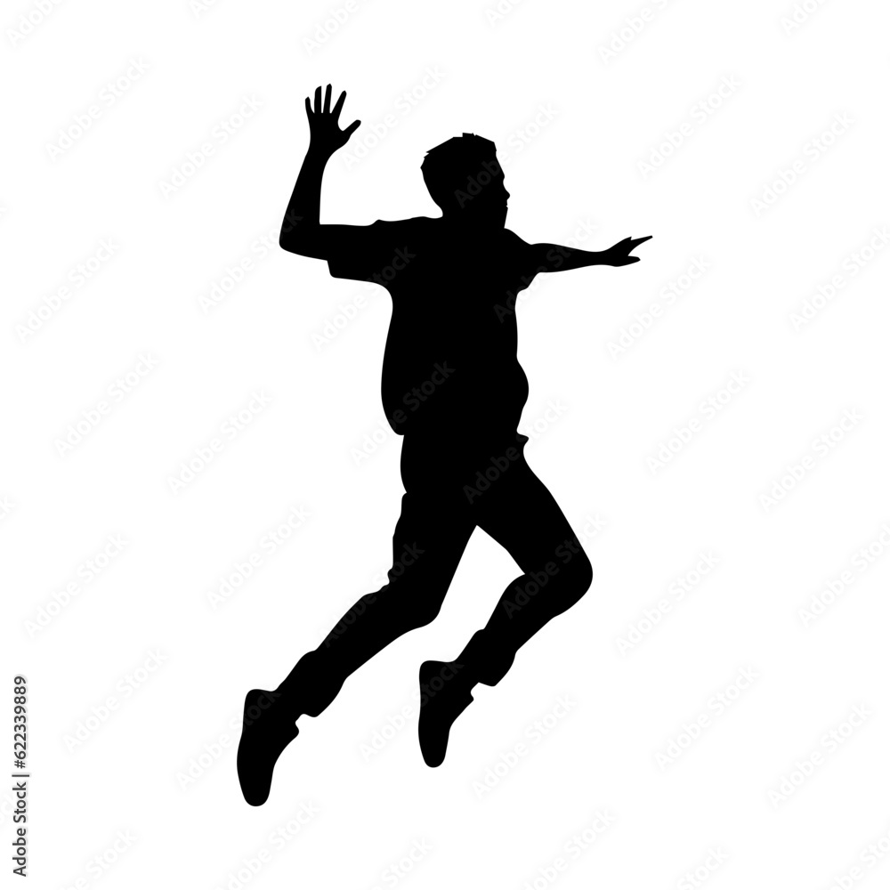 jumping figure silhouette illustration jumping figure silhouette illustration