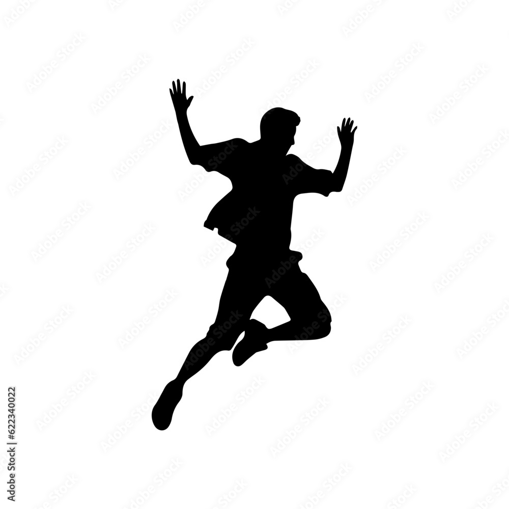 jumping figure silhouette illustration jumping figure silhouette illustration