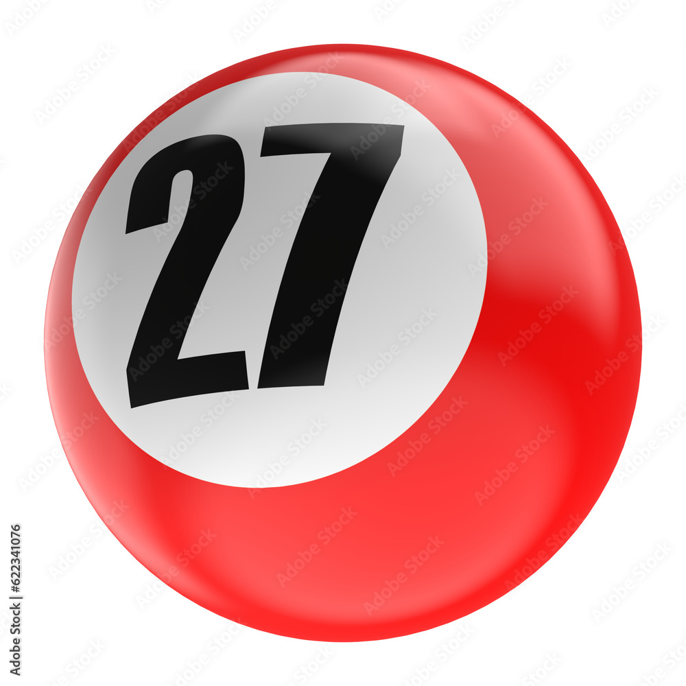 ball number 3D ball number 3D