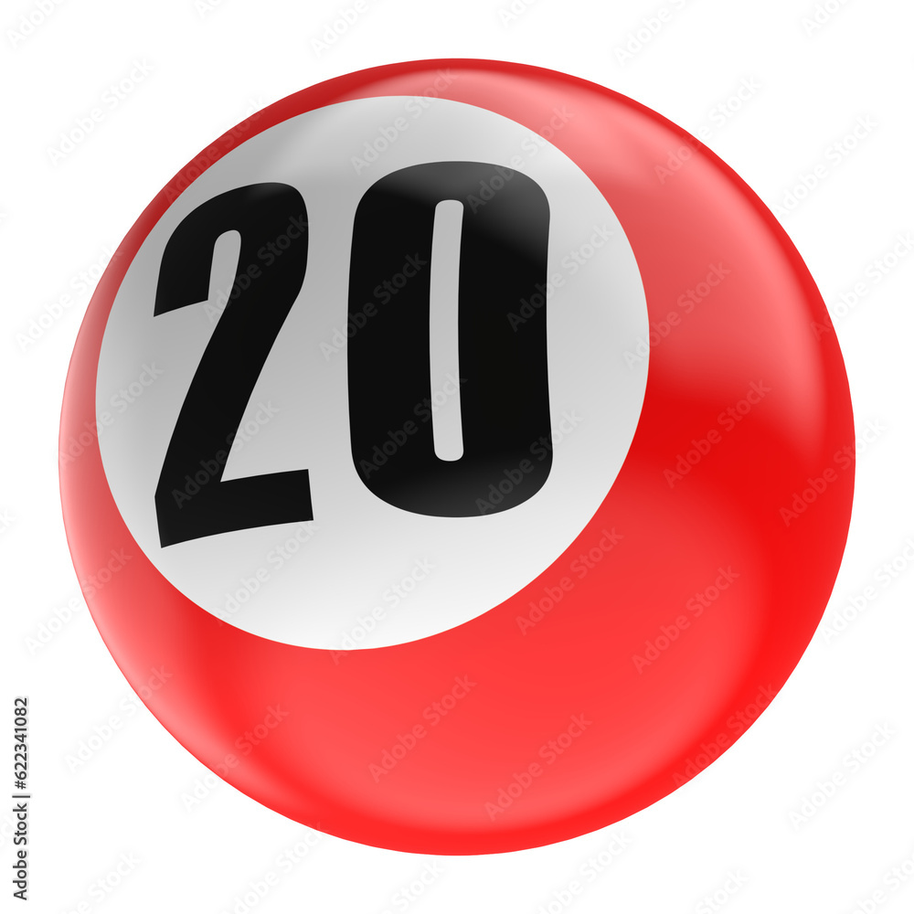 ball number 3D