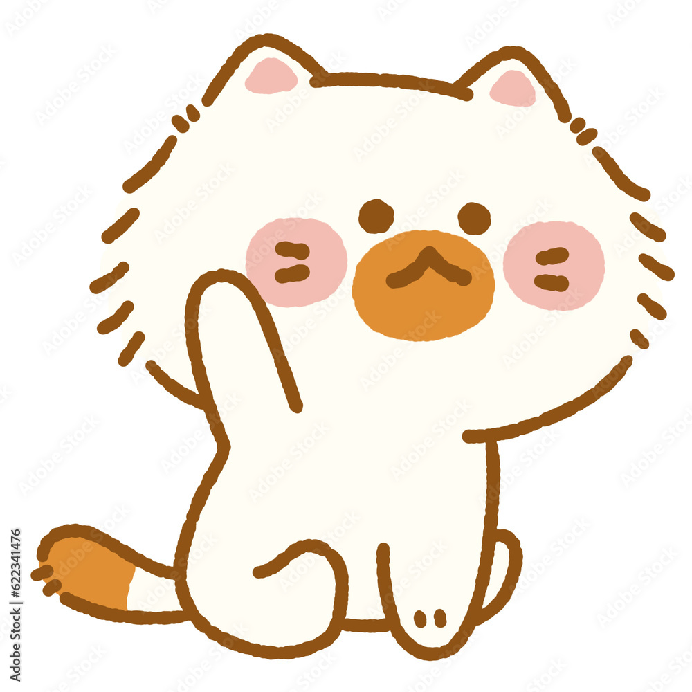 Adorable Cute Kawaii Brown Face Cat Character Illustrator PNG Playful Fluffy Pet with Whiskers Adorable Cute Kawaii Brown Face Cat Character Illustrator PNG Playful Fluffy Pet with Whiskers