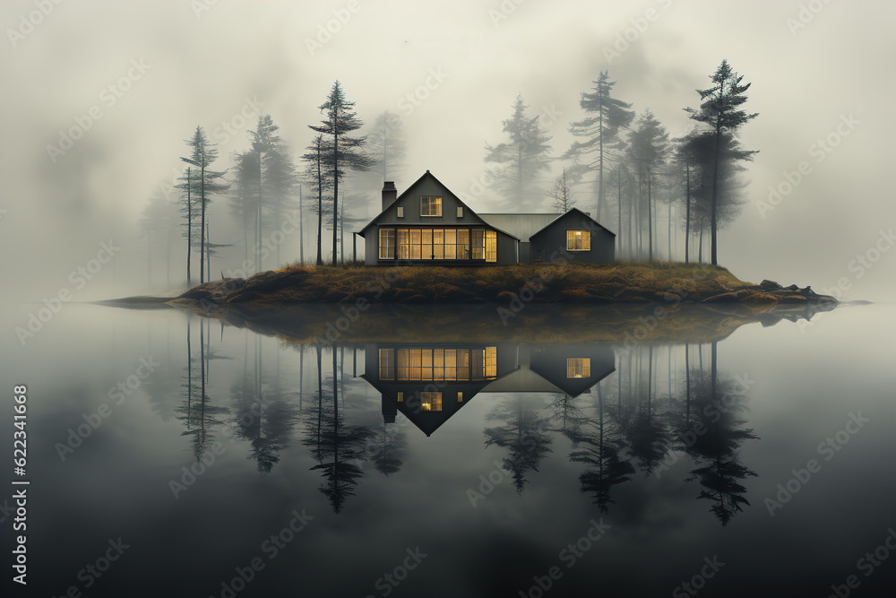 Fototapeta premium magic surrealistic landscape