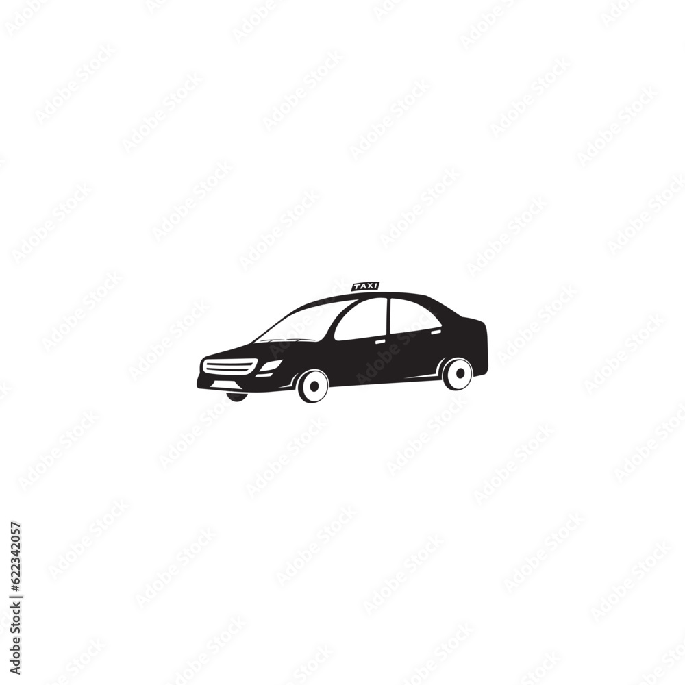 taxi car icon symbol sign vector