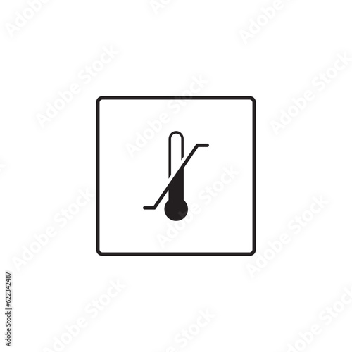temperature sensitive icon symbol sign vector
