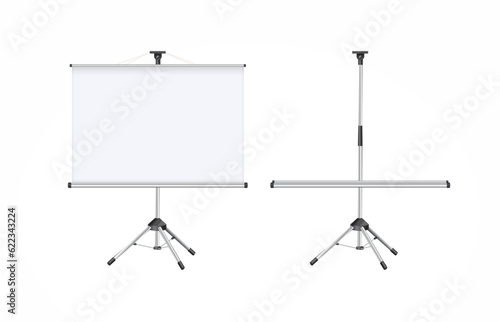 Horizontal screen for a projector or an advertising banner. Isolated on white background. Vector