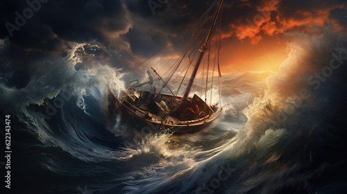 ship in the storm © Viktor