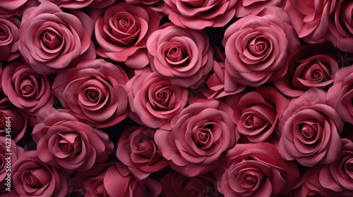 Rose flower background  AI generated Image