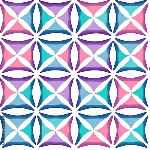 Geometric seamless pattern, generative AI 
