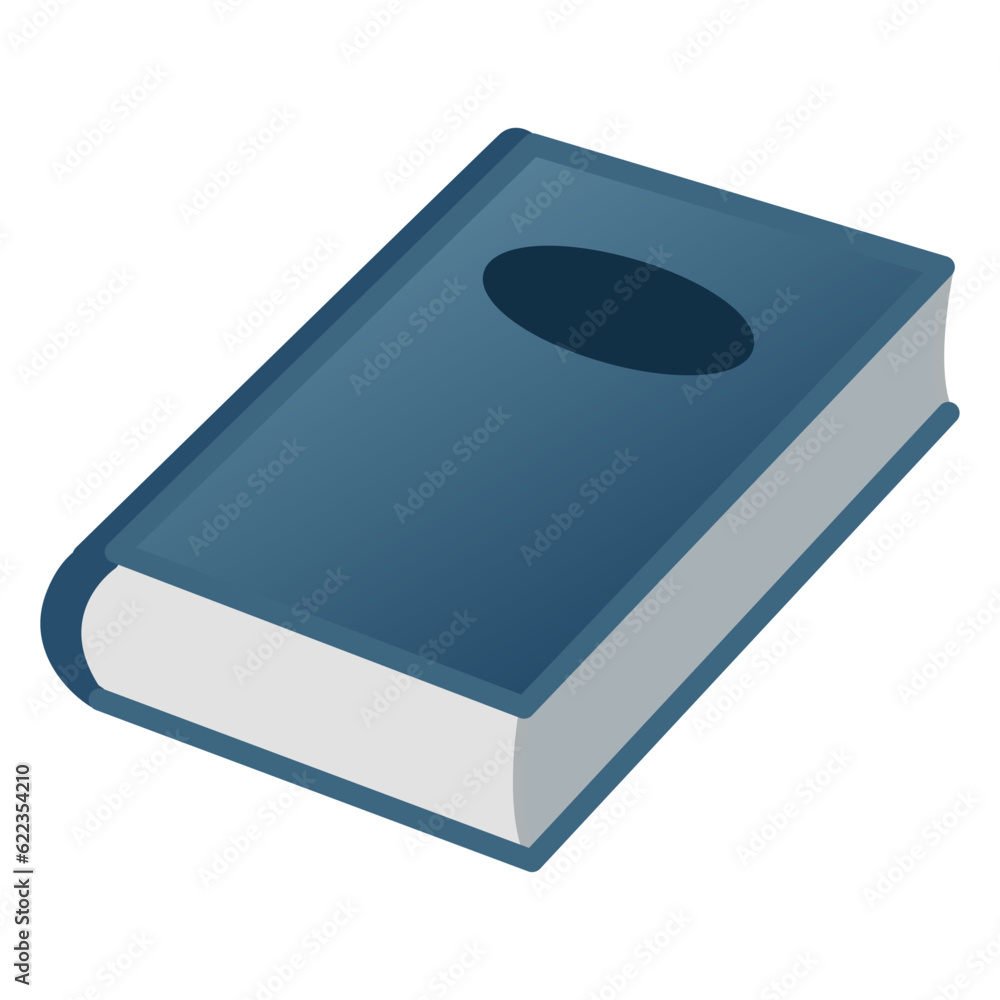 Closed Book for School or Library. Vector Illustration of a School Textbook. Education and Study. Literacy Day. Sign of the Encyclopedia of Wisdom Closed Book for School or Library. Vector Illustration of a School Textbook. Education and Study. Literacy Day. Sign of the Encyclopedia of Wisdom