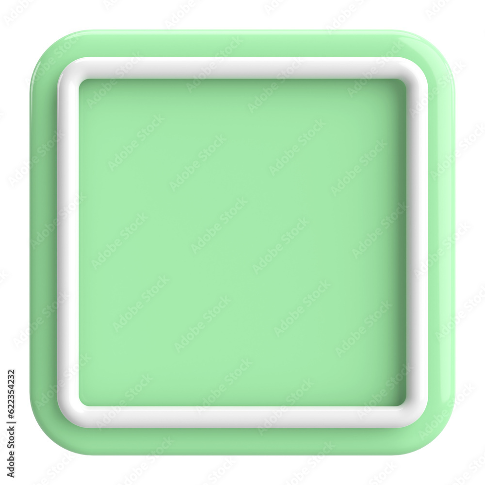 3D rectangle button. Empty button. 3D illustration. 3D rectangle button. Empty button. 3D illustration.