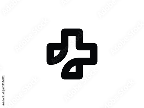 medical cross health pharmacy logo design