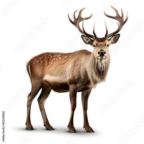 deer isolated on white Generative Ai