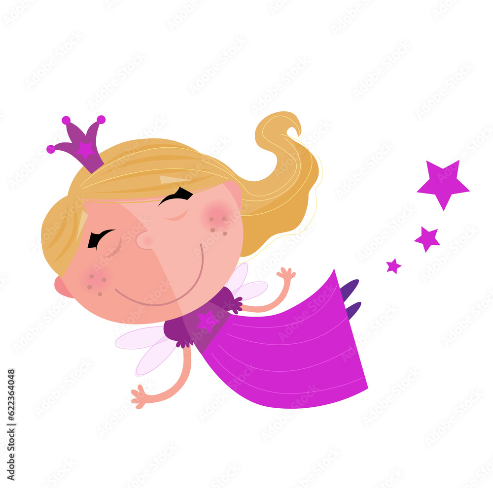 Pink fresh princess character flying and smiling. Marketing / Media hand-drawn Original artwork. Enjoy for your creative projects. PREMIUM QUALITY Pink fresh princess character flying and smiling. Marketing / Media hand-drawn Original artwork. Enjoy for your creative projects. PREMIUM QUALITY