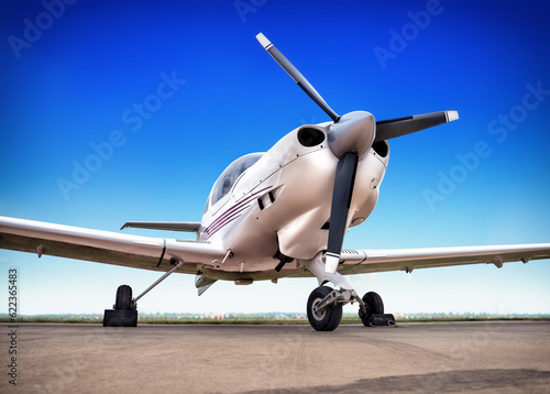 picture of a sports plane against a blue sky
