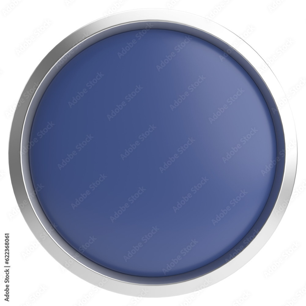 3D circle button. Empty button. 3D illustration. 3D circle button. Empty button. 3D illustration.