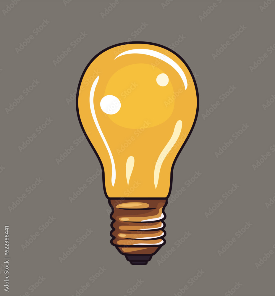 Lightbulb. Vector clipart. Vector illustration isolated on a colored background. Lightbulb. Vector clipart. Vector illustration isolated on a colored background.