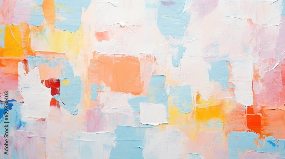 Obraz premium Closeup of abstract rough colorful multicolored art painting texture Background