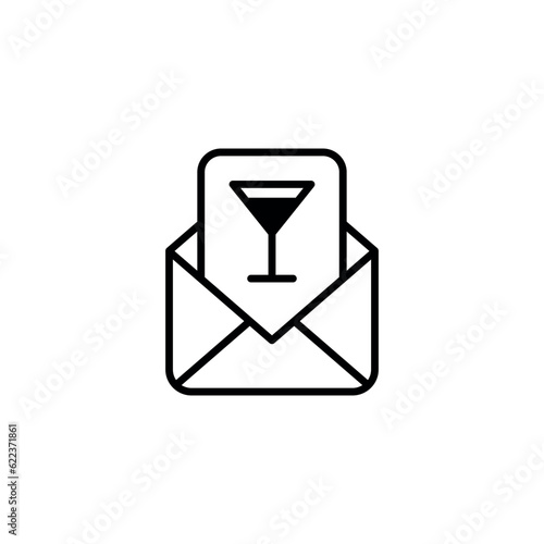 Free Download Invite icon design with white background stock illustration - GFXLoad