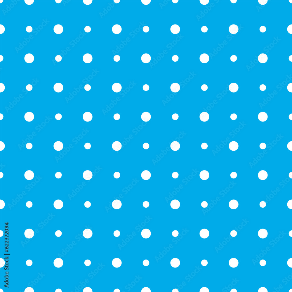Polka dot seamless pattern, light blue polka dot vector background. Polka dot seamless pattern, light blue polka dot vector background.