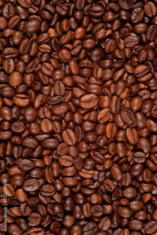 Fototapeta premium coffee beans background, food texture