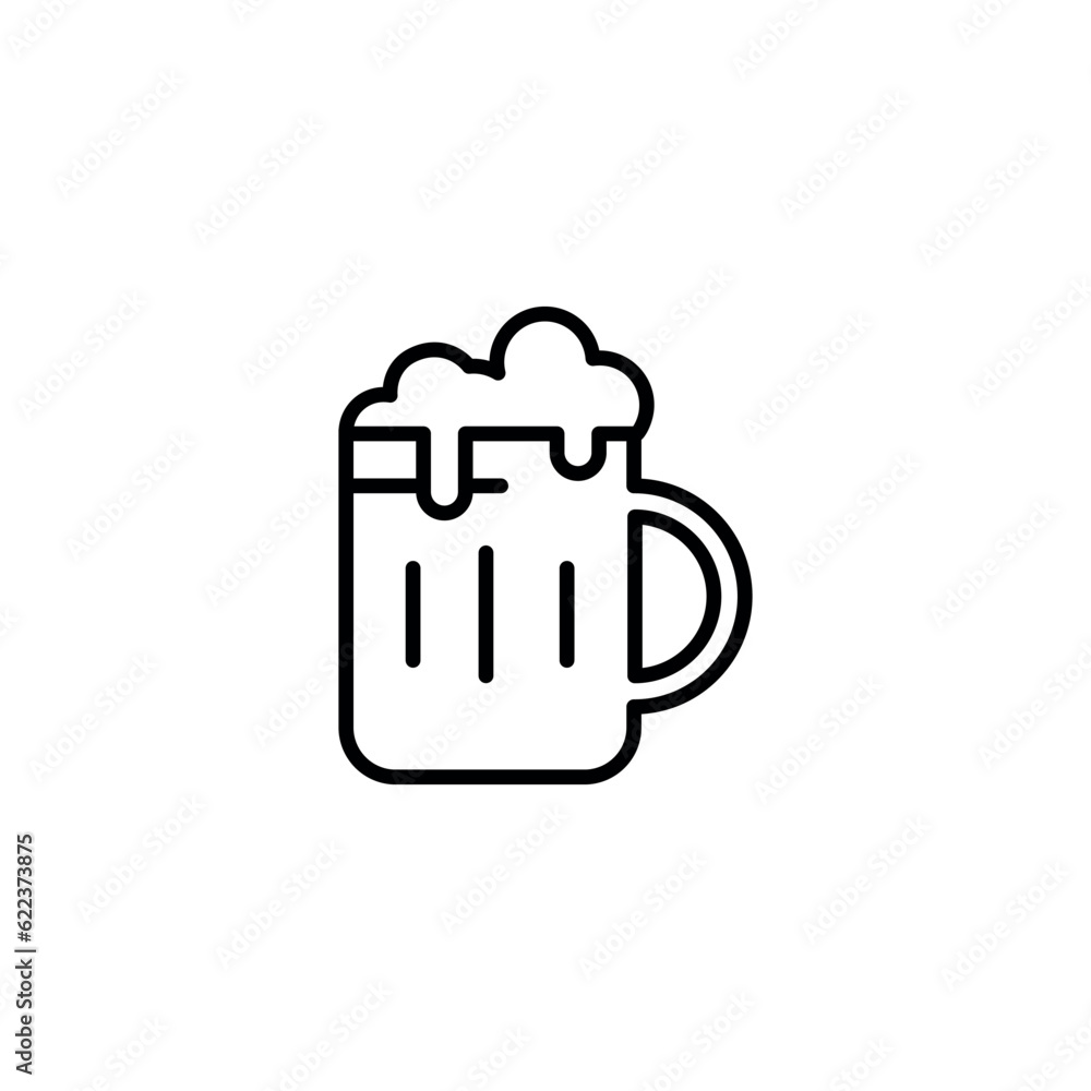 Beer icon design with white background stock illustration Beer icon design with white background stock illustration
